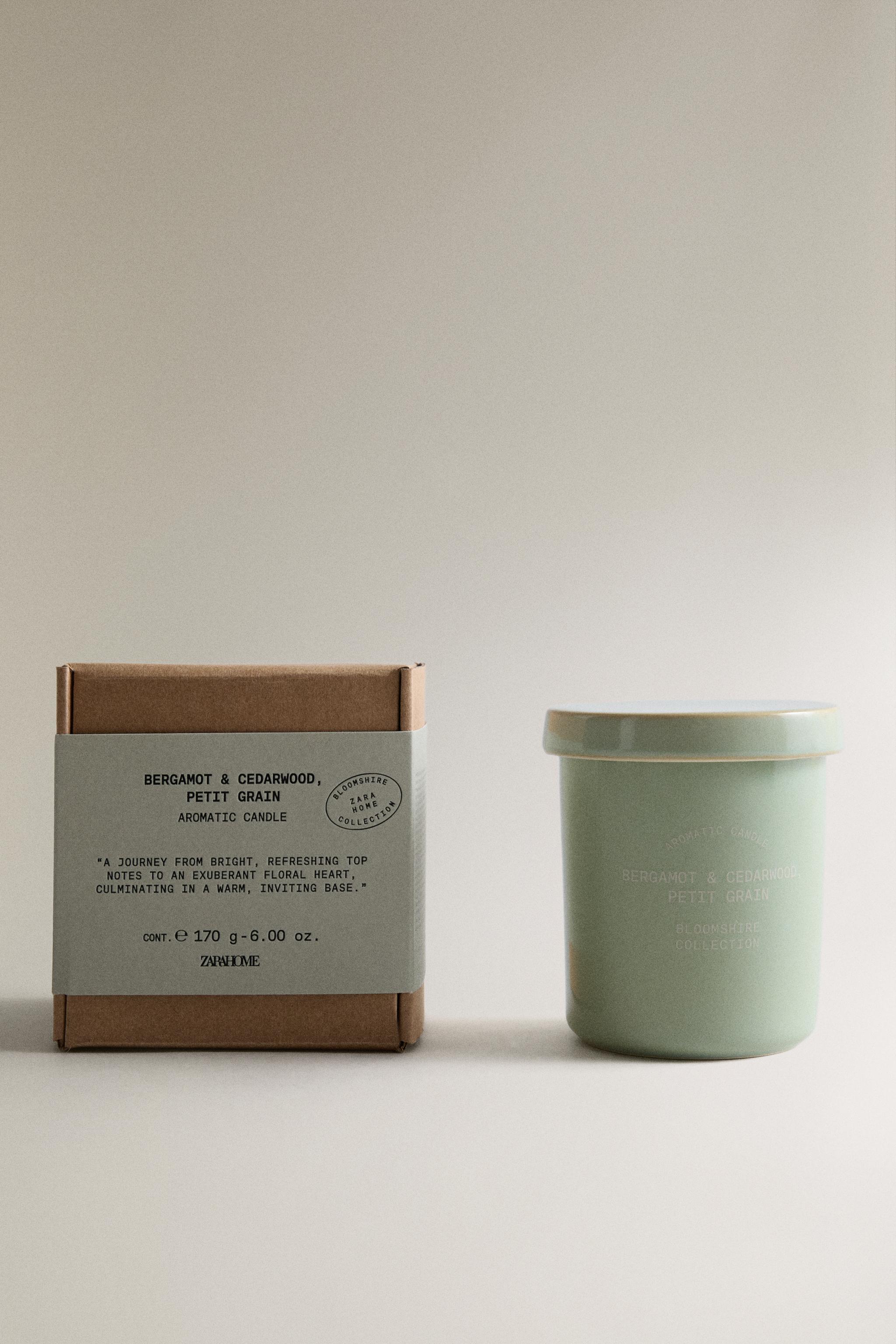 (170 G) BERGAMOT & CEDARWOOD SCENTED CANDLE